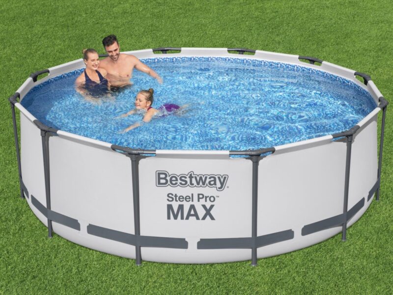 Bestway Above Ground Swimming Pool 3.66m x 1m Steel Pro MAX Round with Cartridge Filter Pump - 56419