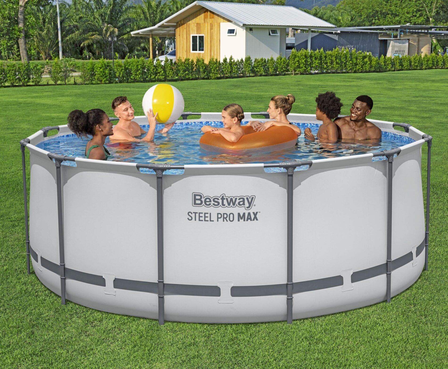 Bestway Above Ground Swimming Pool 3.66m x 1.22m Steel Pro MAX Round with Cartridge Filter Pump - 56421 - Image 5
