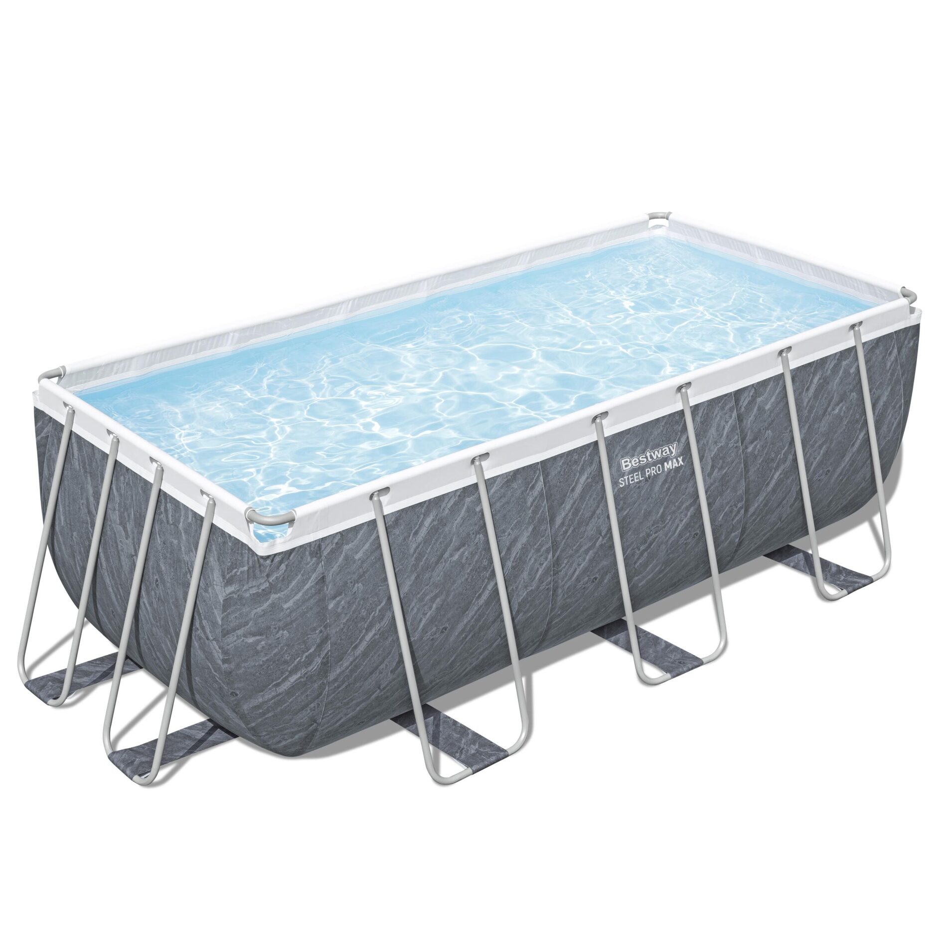 Bestway Above Ground Swimming Pool 4.12m x 2.01m x122cm Steel Frame Pool Set with Pump and Ladder - Image 4