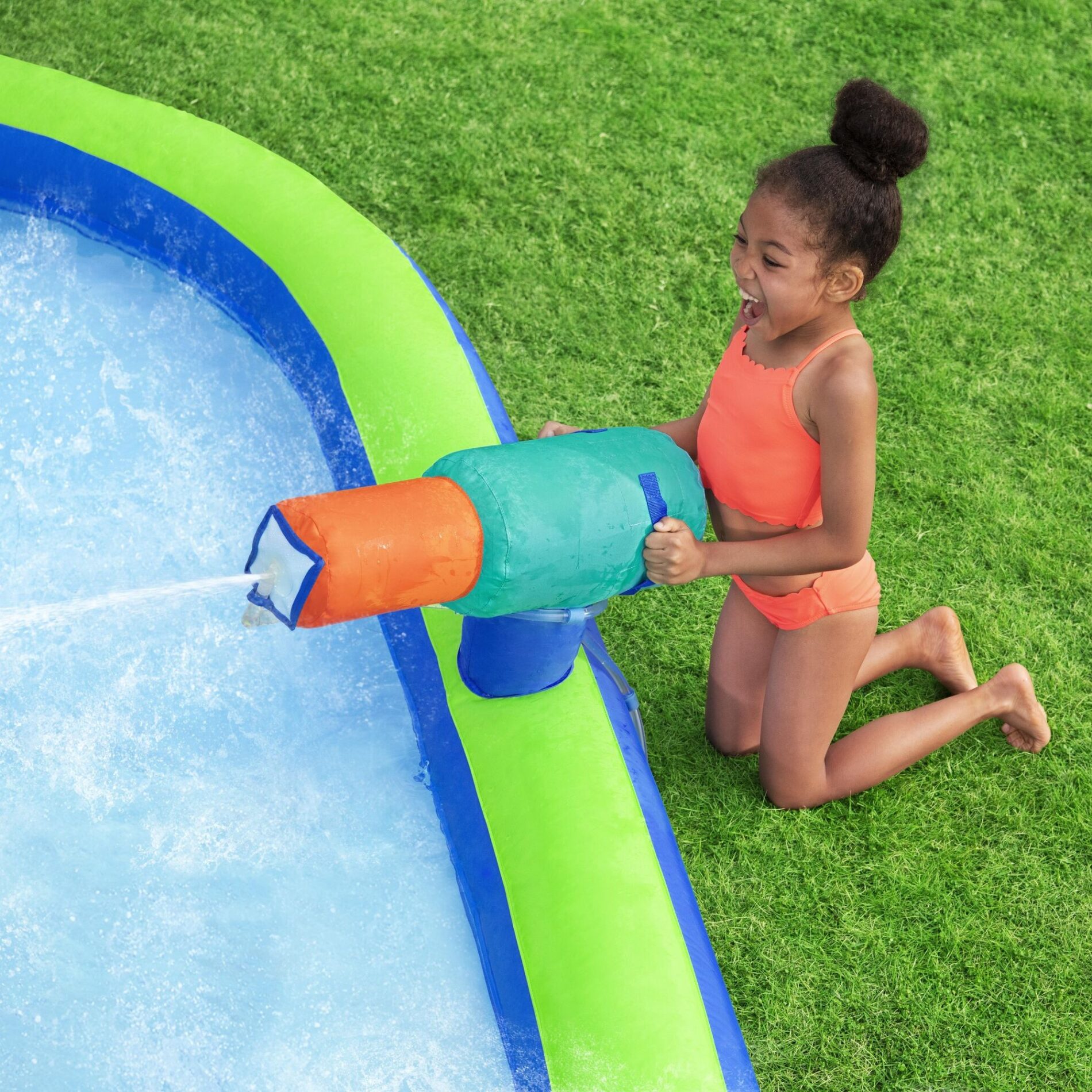 Bestway 3.65m x 3.20m x 2.70m Turbo Splash Mega Water Park Inflatable Bounce House - Image 5